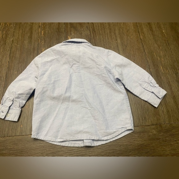 Lot of 2 Boy Button Down Long Sleeve Dress Shirts Red Gray Old Navy Cherokee 18M - Picture 7 of 7